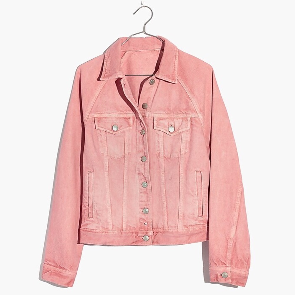 Madewell  Raglan Denim Jacket, Dusty Rose